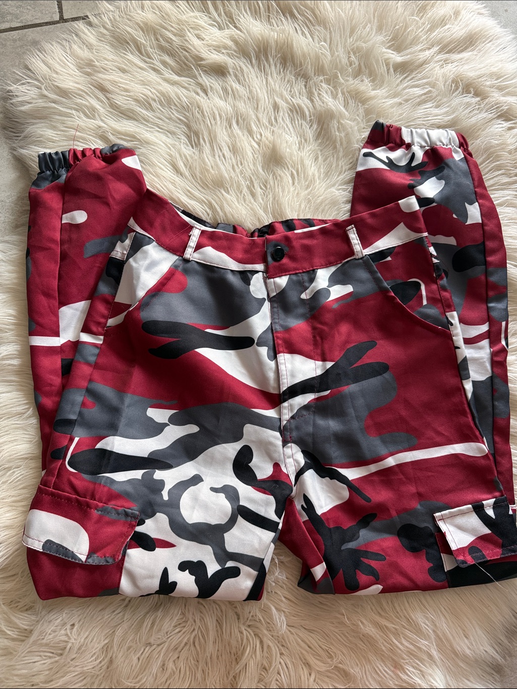 Red Camo Jogger Pants